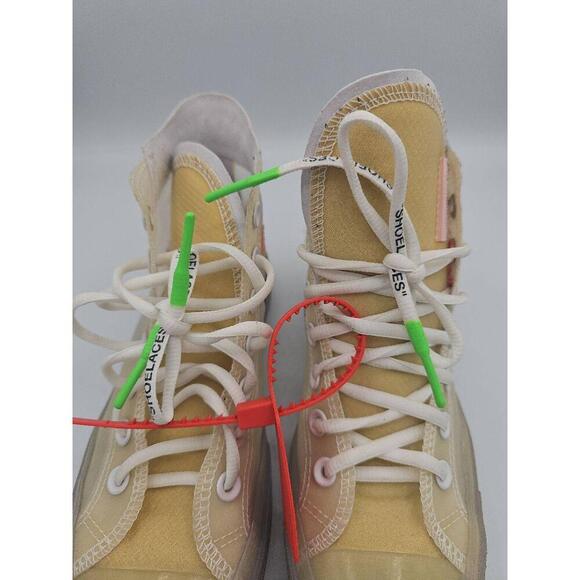 X Converse Chuck 70
"Vulcanized" High-Top Sneakers In White/Clear - Picture 2 of 10